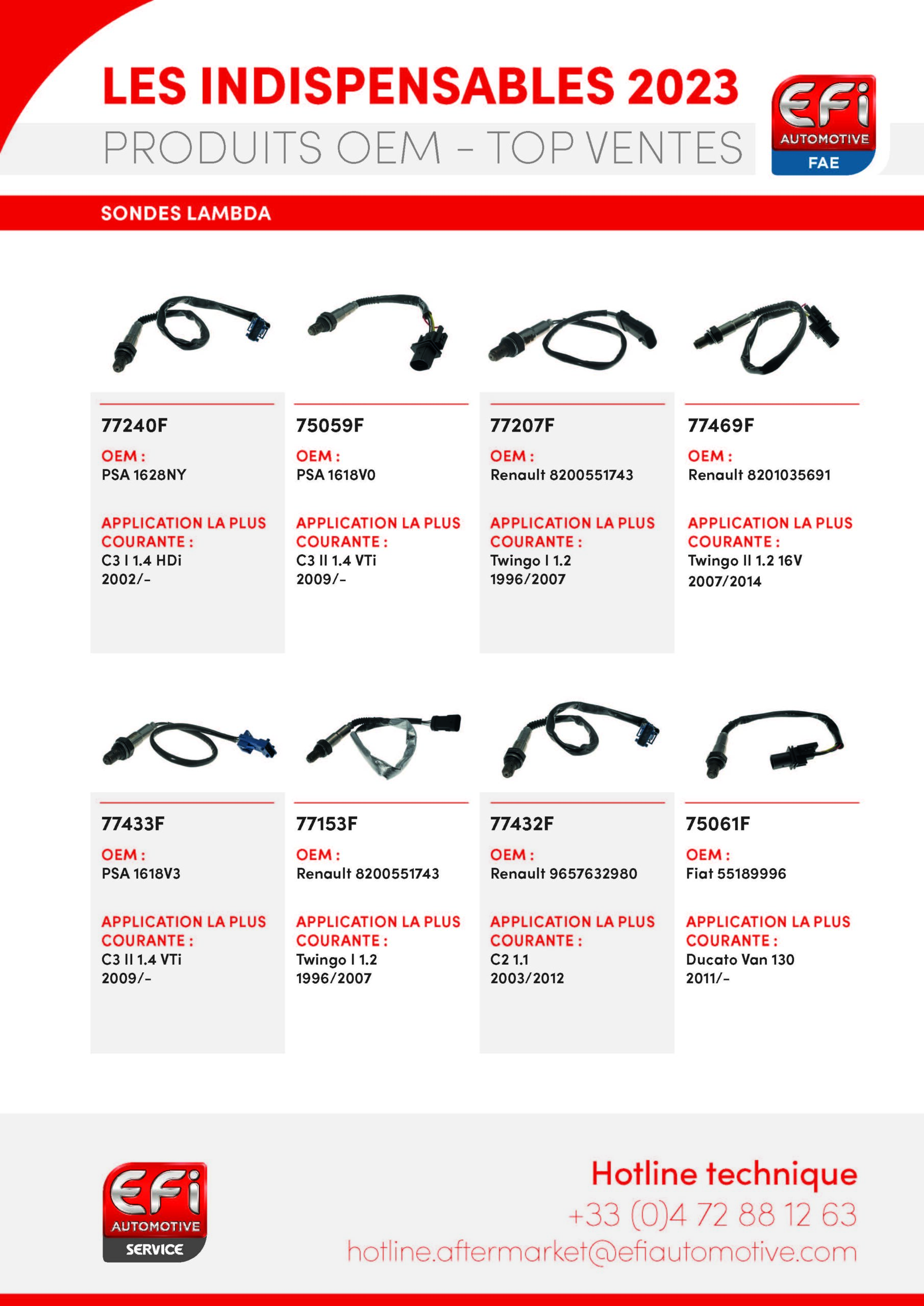 Sondes lambda - EFI AUTOMOTIVE SERVICE