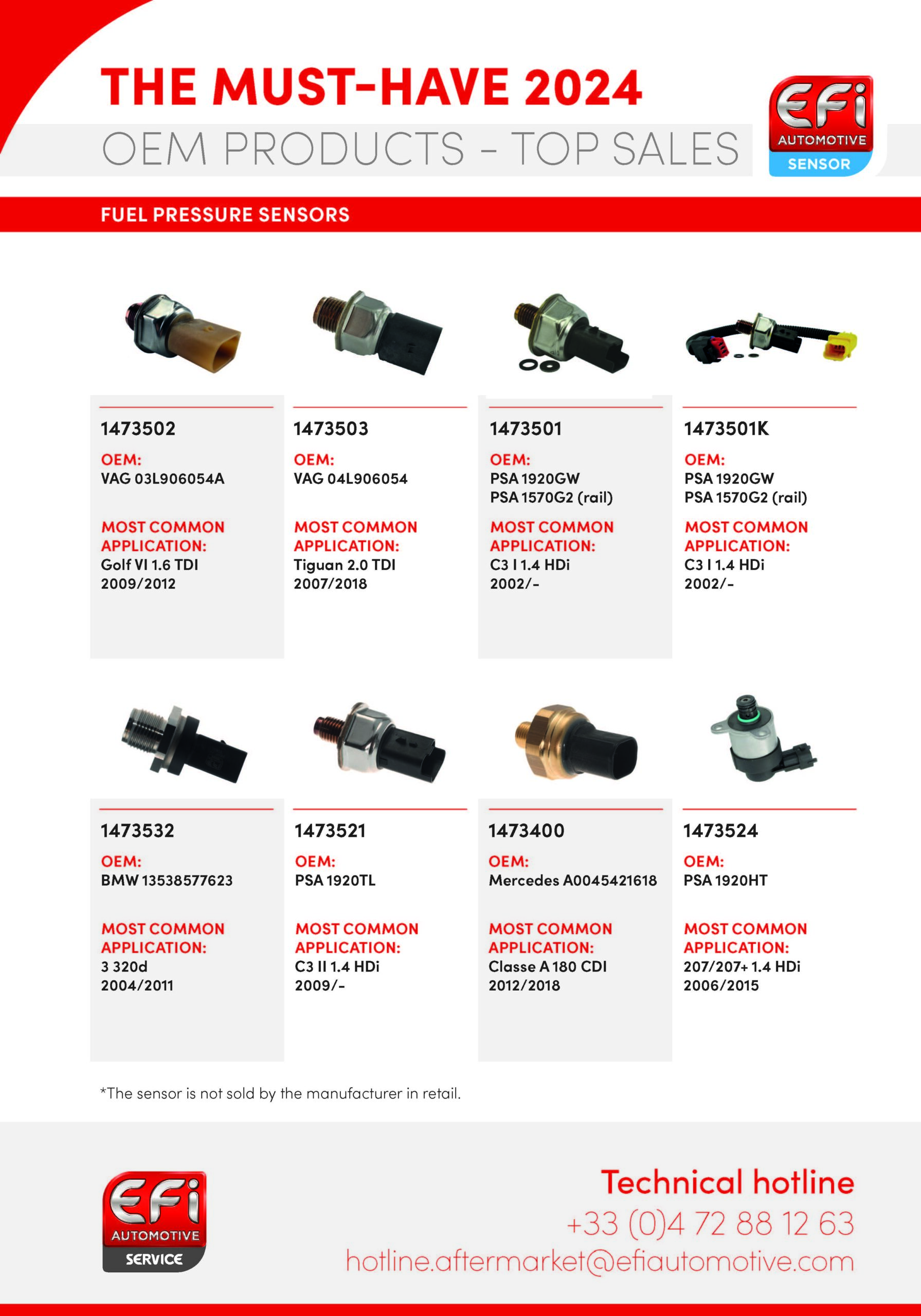 Fast Fuel Pressure Sensor Fuel pressure sensors - EFI AUTOMOTIVE SERVICE